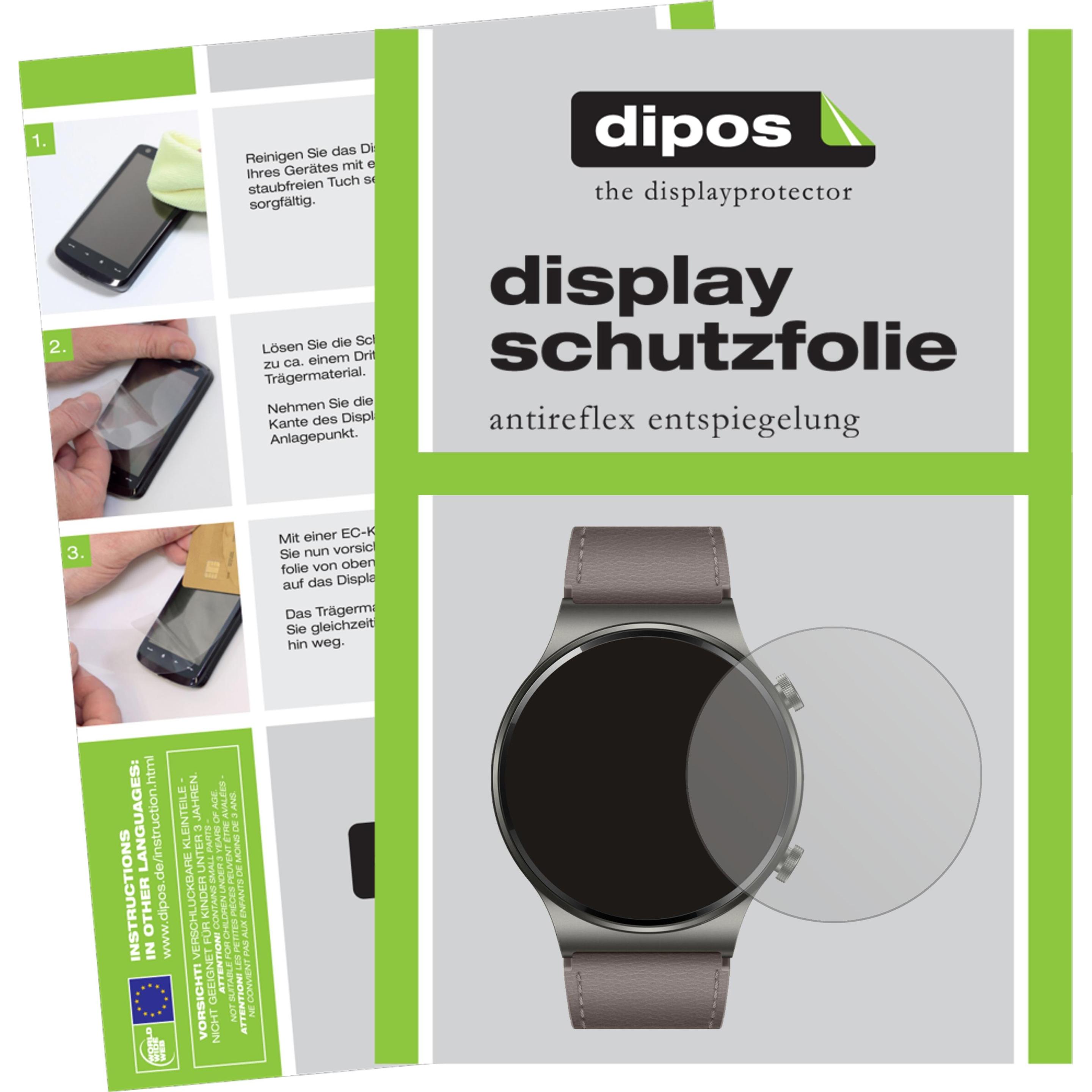 Dipos Displayschutzfolie Antireflex, Smartwatch Schutzfolie, Transparent
