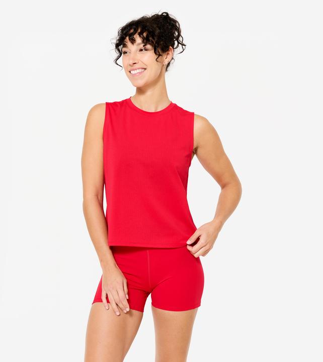 Actual product image Decathlon Top Damen - rot (XS)