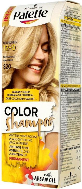 Produktbild Palette Color Shampoo Permanently Coloring Shampoo 12-00 Brightener (320 ml, Flüssiges Shampoo)