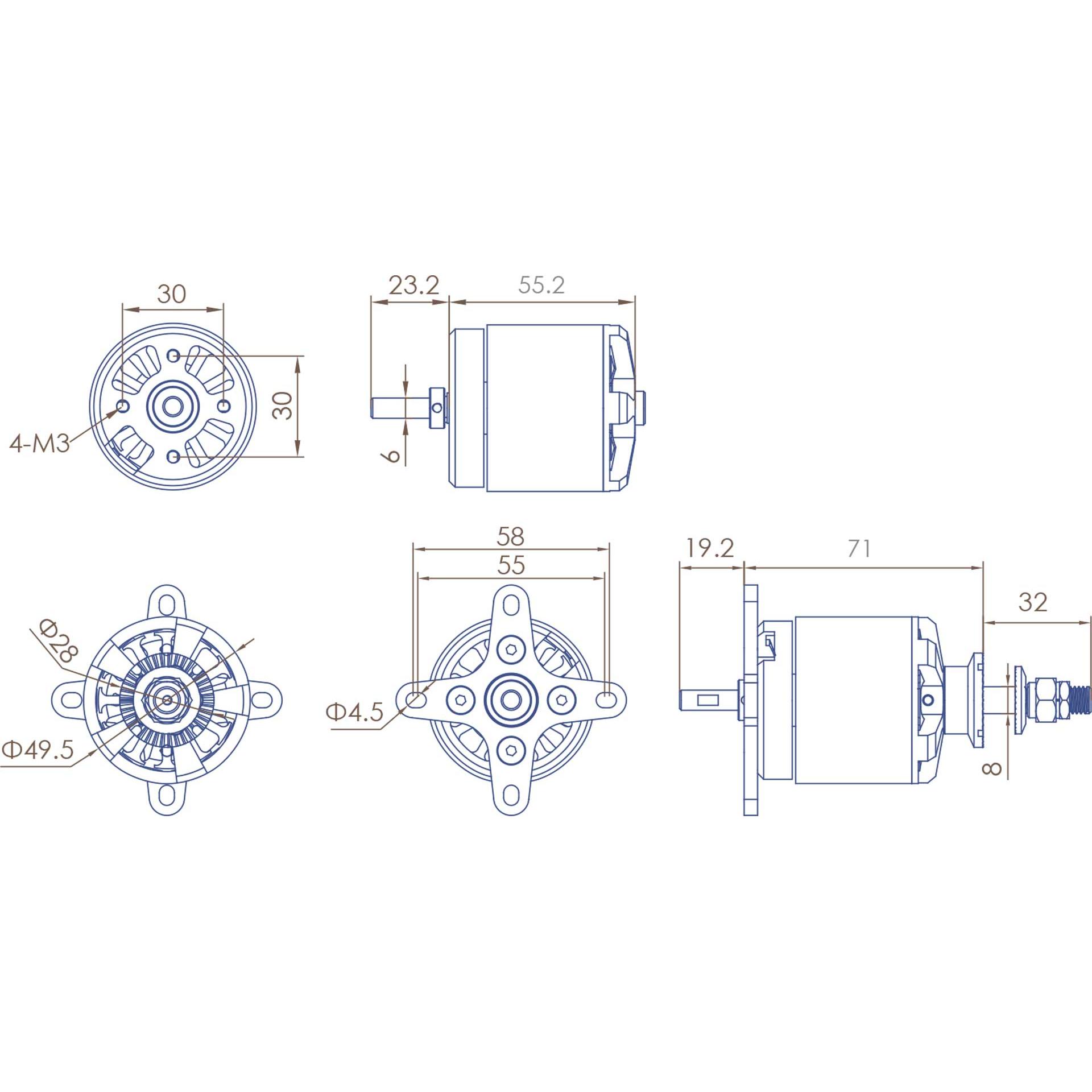 Thumbnail - Planet-Hobby JOKER 5060-5,5 V3 470 KV BRUSHLESS MOTOR