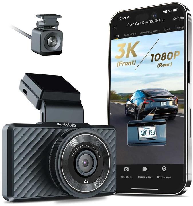 Actual product image Botslab G500H Pro (Built-in display, Wi-Fi, GPS receiver, Full HD)