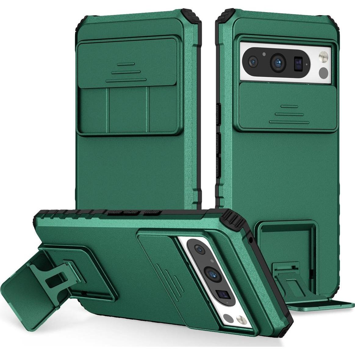 König Design Hülle Handy Schutz für Google Pixel 8 Pro Case Cover Standfunktion Etuis Bumper (Google Pixel 8 Pro), Smart...