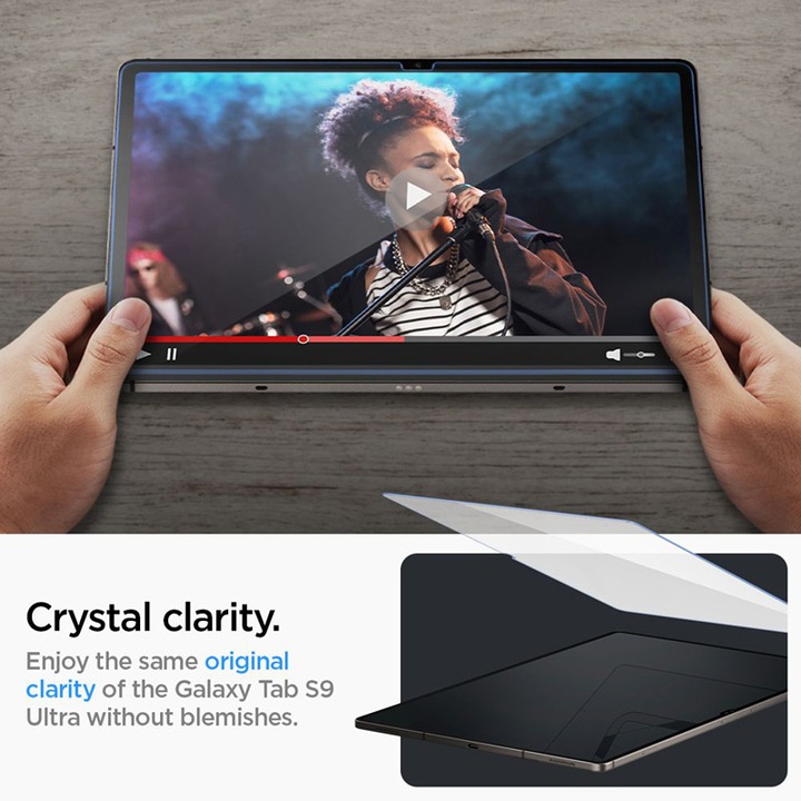 Immagine prodotto Spigen Glas.TR Sam Tab S9 Ultra 14.6" X910/X916B "EZ FIT" szkło hartowane AGL06998 (1 Pezzo/i, Galaxy Tab S9 Ultra)