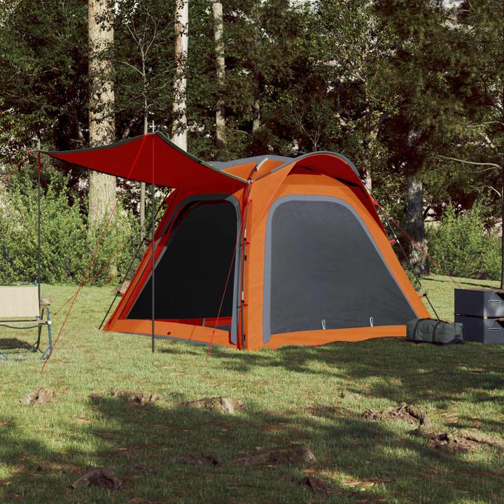 Produktbild vidaXL Campingzelt 4 Personen & Orange 185T Taft (Kuppelzelt, 5.90 kg, 4 Personen)