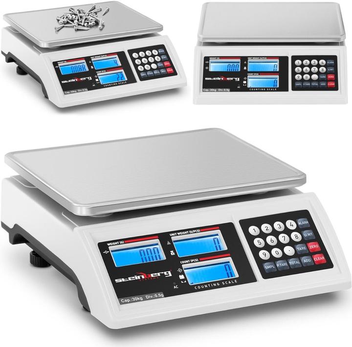 Actual product image Steinberg Counting Scale - 30 kg / 0.5 g - battery 80 hrs