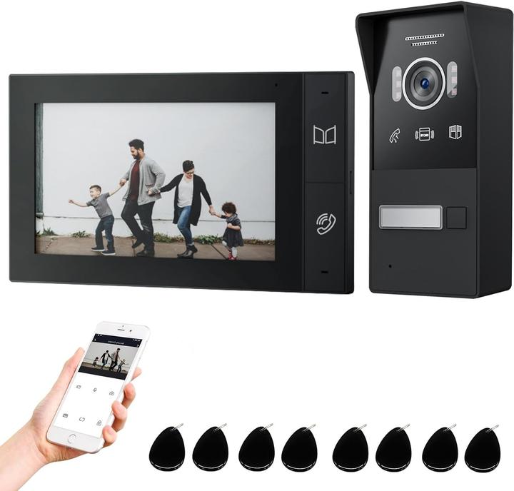 Image du produit JeaTone WLAN Video-Türsprechanlage mit 7" Touchscreen