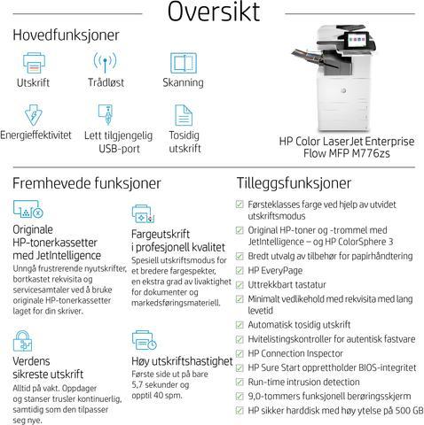 Image du produit HP M776zs (Laser, Couleur)