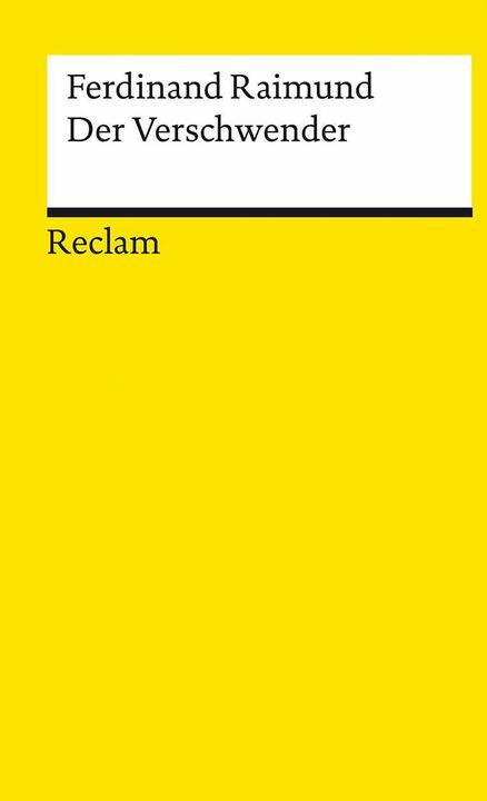 Produktbild Der Verschwender (Deutsch, Ferdinand Raimund, 2021)