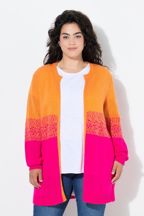 Produktbild Angel of Style Strickjacke, gerade, offene Passform, Colorblocking (56)