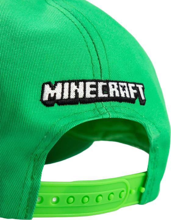 Actual product image Minecraft Boys Creeper Curved Peak Snapback Cap