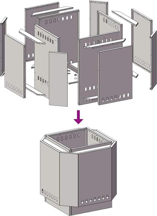 Produktbild vidaXL Feuerstelle (48 cm)