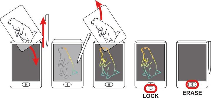 Actual product image Kidywolf Leuchtende Designtafel mini Kawaii
