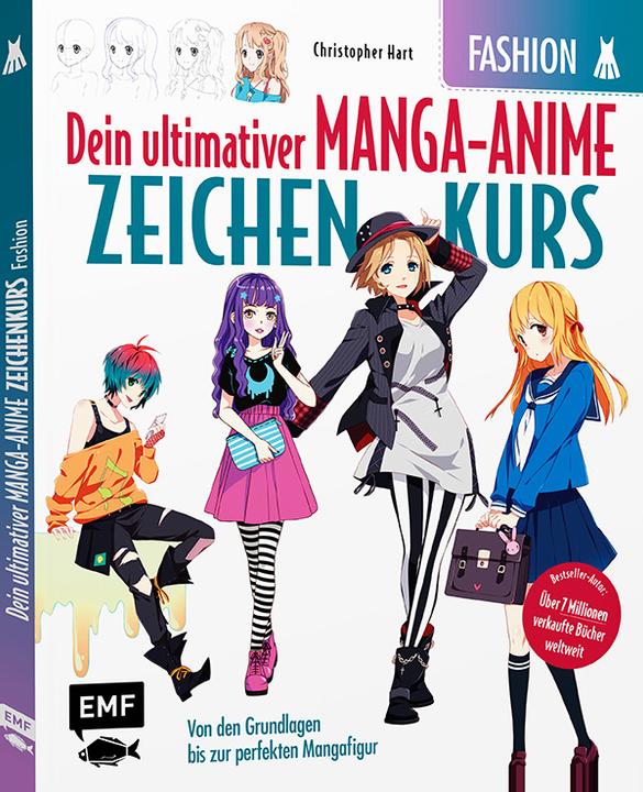 Immagine prodotto Dein ultimativer Manga-Anime-Zeichenkurs – Fashion – Starke Charaktere in stylischen Outfits (Tedesco, Christopher Hart, 2021)