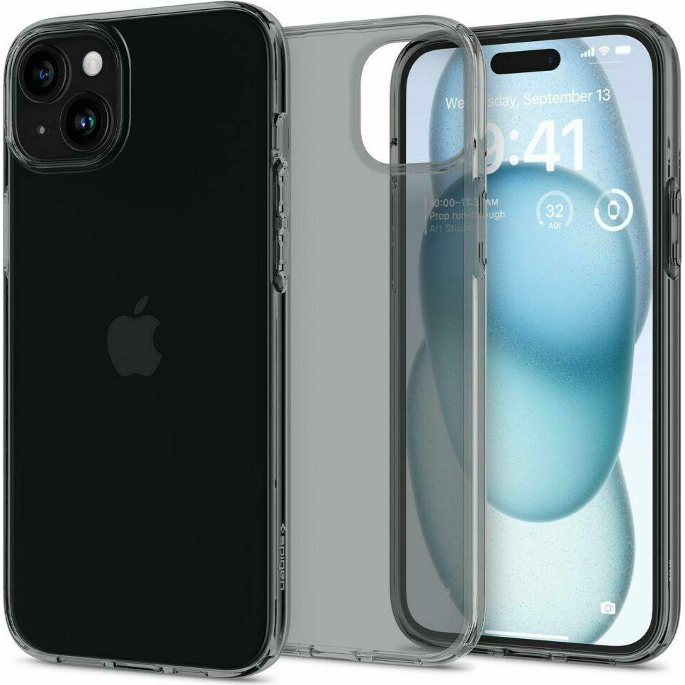 Thumbnail - Spigen Crystal Flex, Weltraumkristall – iPhone 15 Plus (Apple iPhone 15 Plus), Smartphone Hülle, Grau