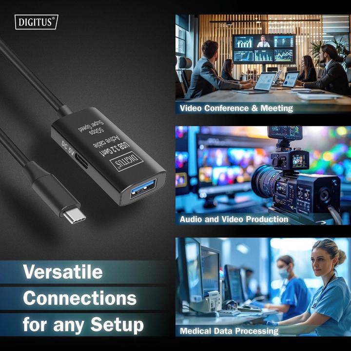 Immagine prodotto Digitus USB tipo C - USB A (5 m, USB 3.2 Gen 1, 5 W)