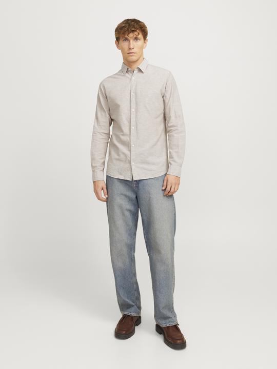 Actual product image Jack & Jones Jjebreeze Linen Blend Shirt Ls Sn (XXL)