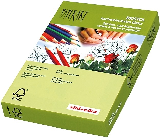 Produktbild Papyrus Bristol A4 160g hochweiss (160 g/m², 250 x, A4)