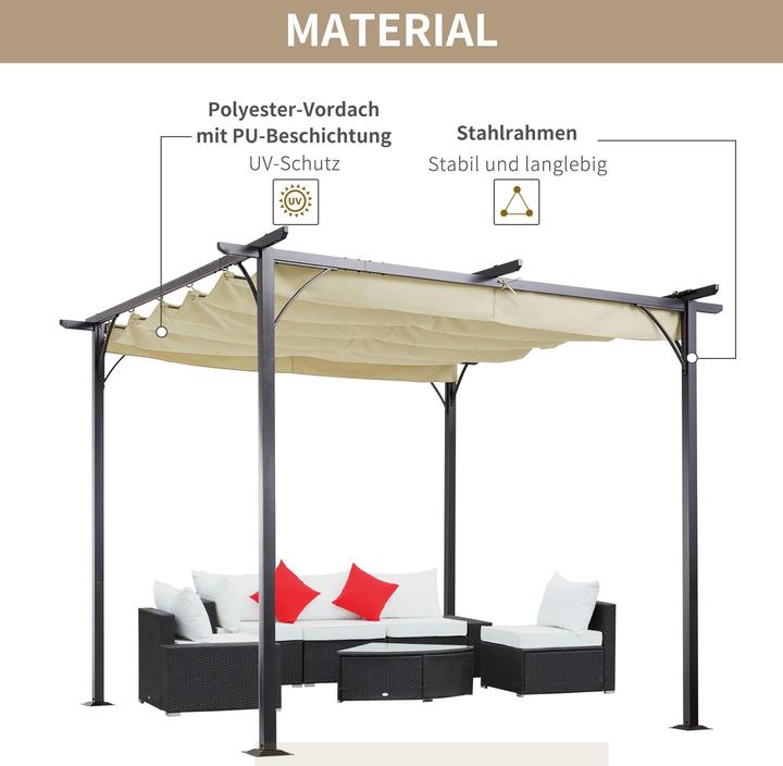 Immagine prodotto Outsunny Pergola (300 cm, 300 cm)