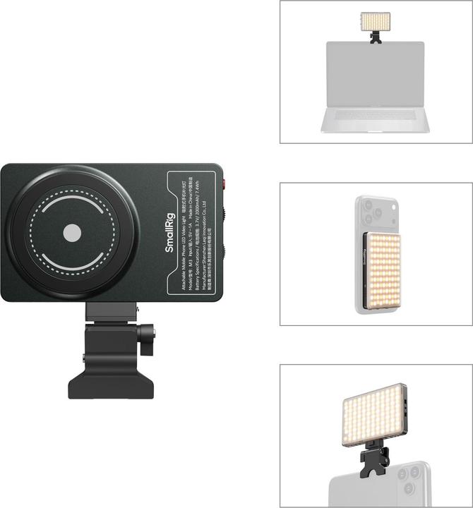Image du produit SmallRig 5505 M3 Attachable Mobile Phone LED Video Light (Ink Blue) (Lumière vidéo)
