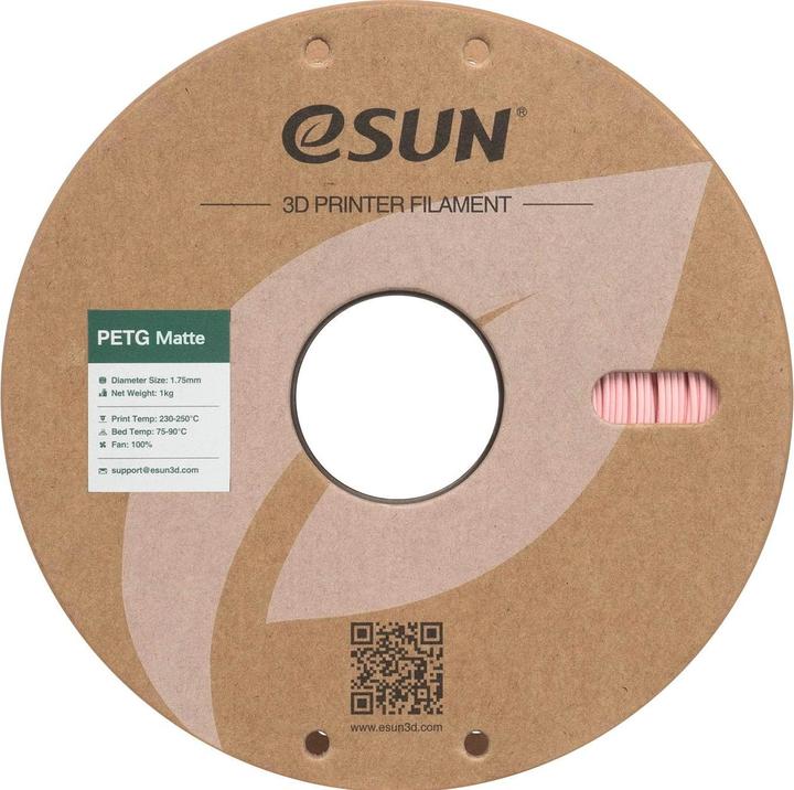 Produktbild eSUN Filament PETG-Matte Pfirsich 1.75 mm 1 kg (PETG, 1.75 mm, 1000 g)