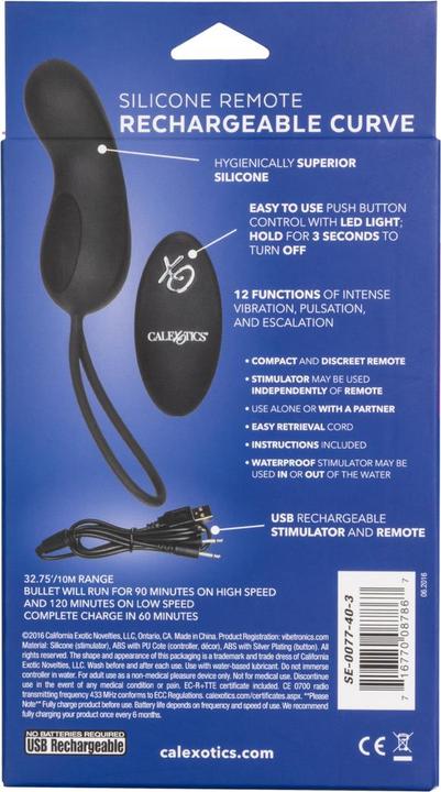Image du produit CalExotics Courbe de télécommande rechargeable en silicone