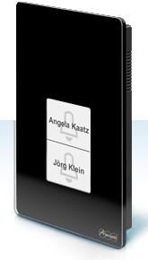 Actual product image Auerswald TFS-Dialog 400 intercom system black for a/b interfaces with elegant glass front (Cable)