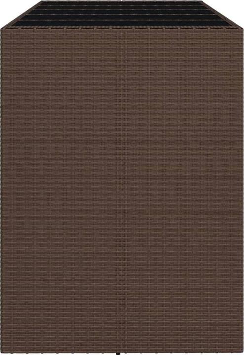 Produktbild vidaXL Bartisch mit Glasplatte (185 x 80 x 110 cm)