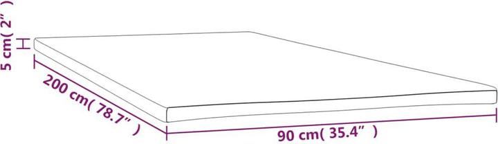 Actual product image vidaXL Ljiljana (90 x 200 cm)