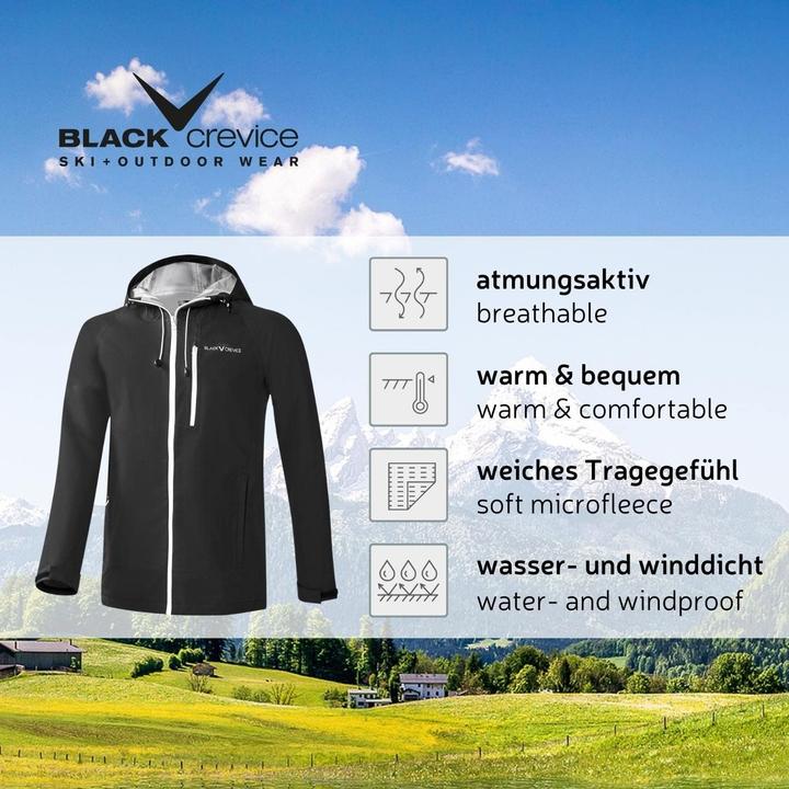 Actual product image Black Crevice Hardshell Jacket (M)