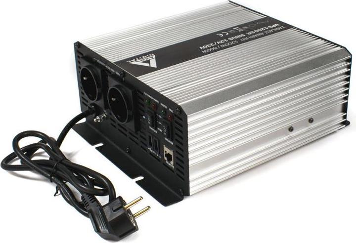 Digital Uninterruptible Power Supply (UPS + AVR) AZO 12V UPS-1200SR Sine 1200W/600W 12V/2... (1200 VA, 600 W)
