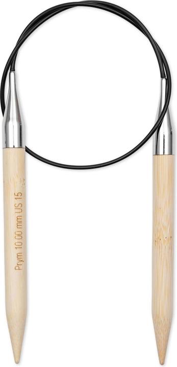 Prym Aiguilles circulaires BAMBUS 10.00 mm, 60 cm