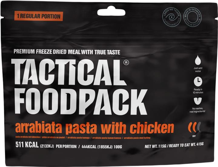 Produktbild Tactical Foodpack Arrabiata Pasta mit Hähnchen (120 g)