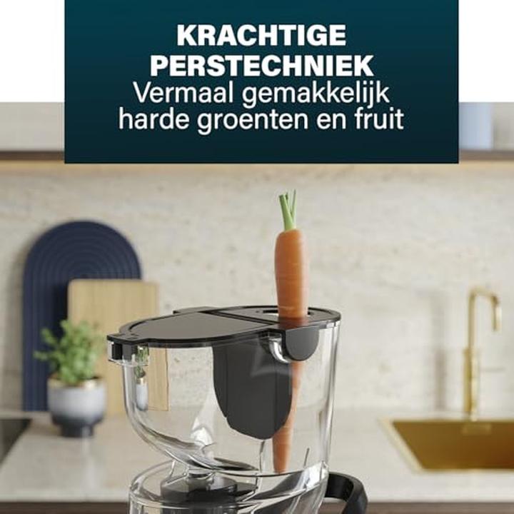 Immagine prodotto Princess 202045 Spremiagrumi lento a riempimento facile - Tramoggia extra large - Alta resa di succo