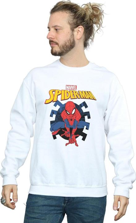 Produktbild SpiderMan Web Shooting Emblem Logo Sweatshirt (L)