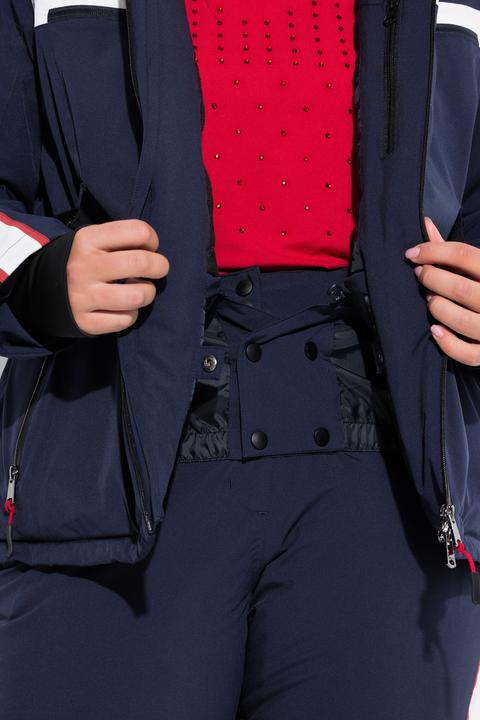 Image du produit Ulla Popken Veste technique imperméable, avec fermeture Éclair à double sens et passe-pouces intégré (46, 48)