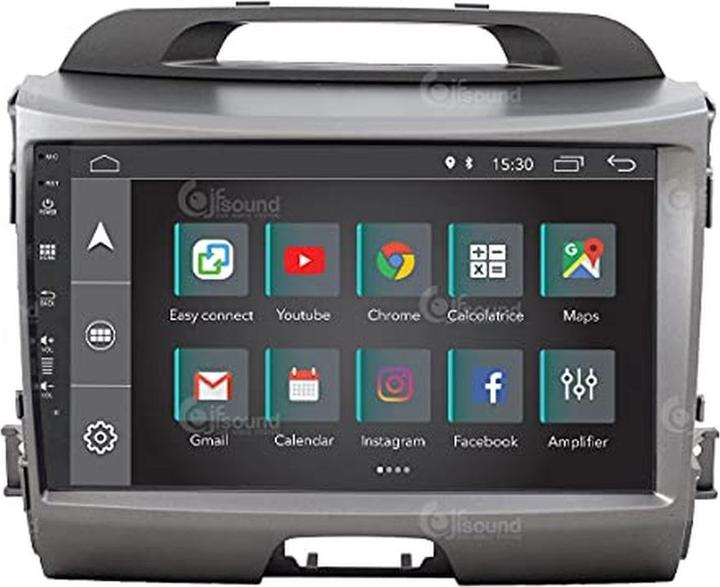 Productafbeelding JFSound Aangepaste autoradio Android GPS Bluetooth WiFi DAB USB HD Touchscreen Display Easyconnect