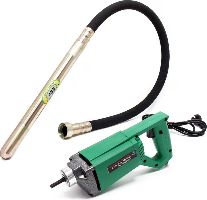 Immagine prodotto Wiltec Vibratore elettrico portatile per calcestruzzo da 580 W con bottiglia vibrante da 150 cm inclusa