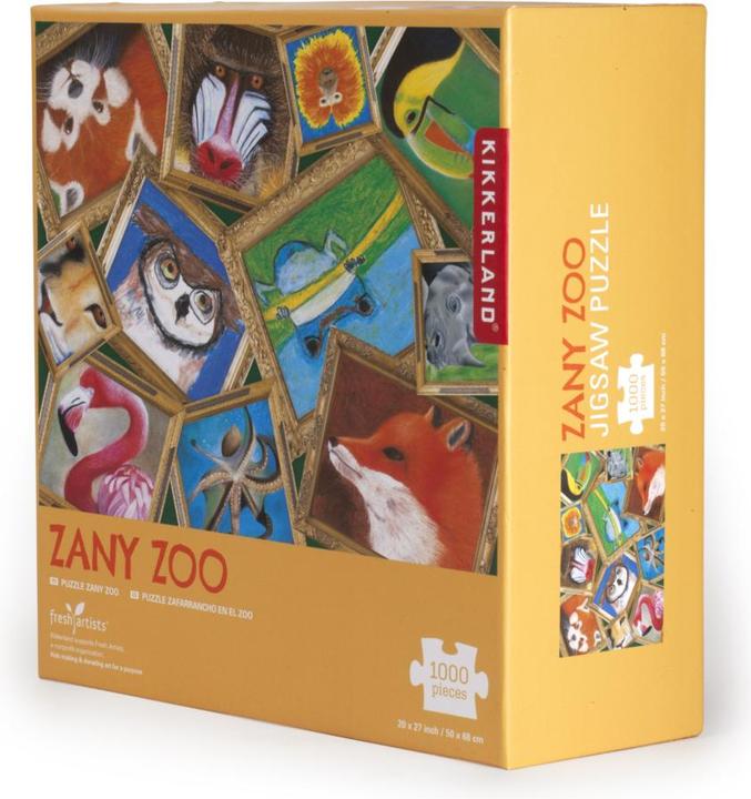 Image du produit Kikkerland Zany Zoo (puzzle) (1000 pièces)