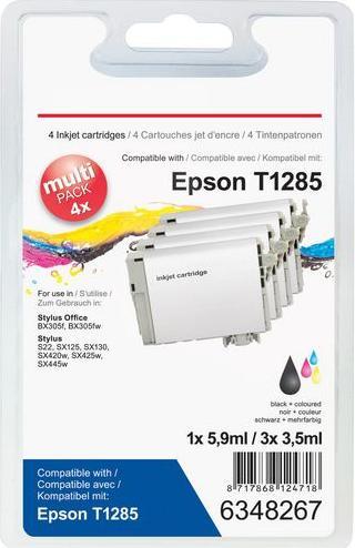 Image du produit Office Depot Cartouche d'encre Compatible Epson T1285 T1285 (M, CF, C, Y)