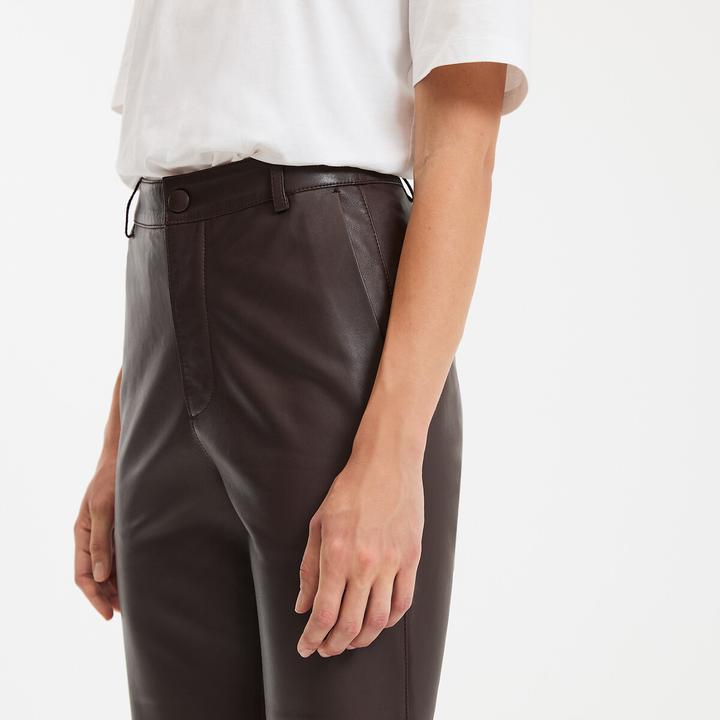 Actual product image La Redoute Collections Gerade geschnittene Hose aus Schafsleder (Frequency band 38 (2600 MHz))