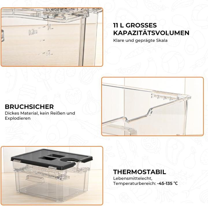 Actual product image Vihoom Sous Vide Behälter mit Deckel