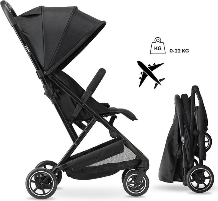 Actual product image Deryan Buggy easy Luxe Lichtgewicht Buggy- Black