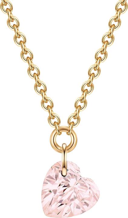 Image du produit Glanzstücke München Femme coeur argent sterling quartz rose or jaune 40,0 cm longueur de base + 5,0 cm extension - 32430 (Argent Sterling, 40 - 45 cm)