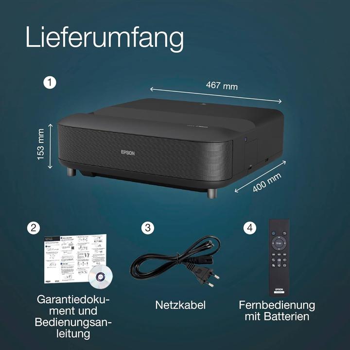 Image du produit Epson EH-LS650B (4K, 3600 lm, 0.25 - 0.62 : 1)