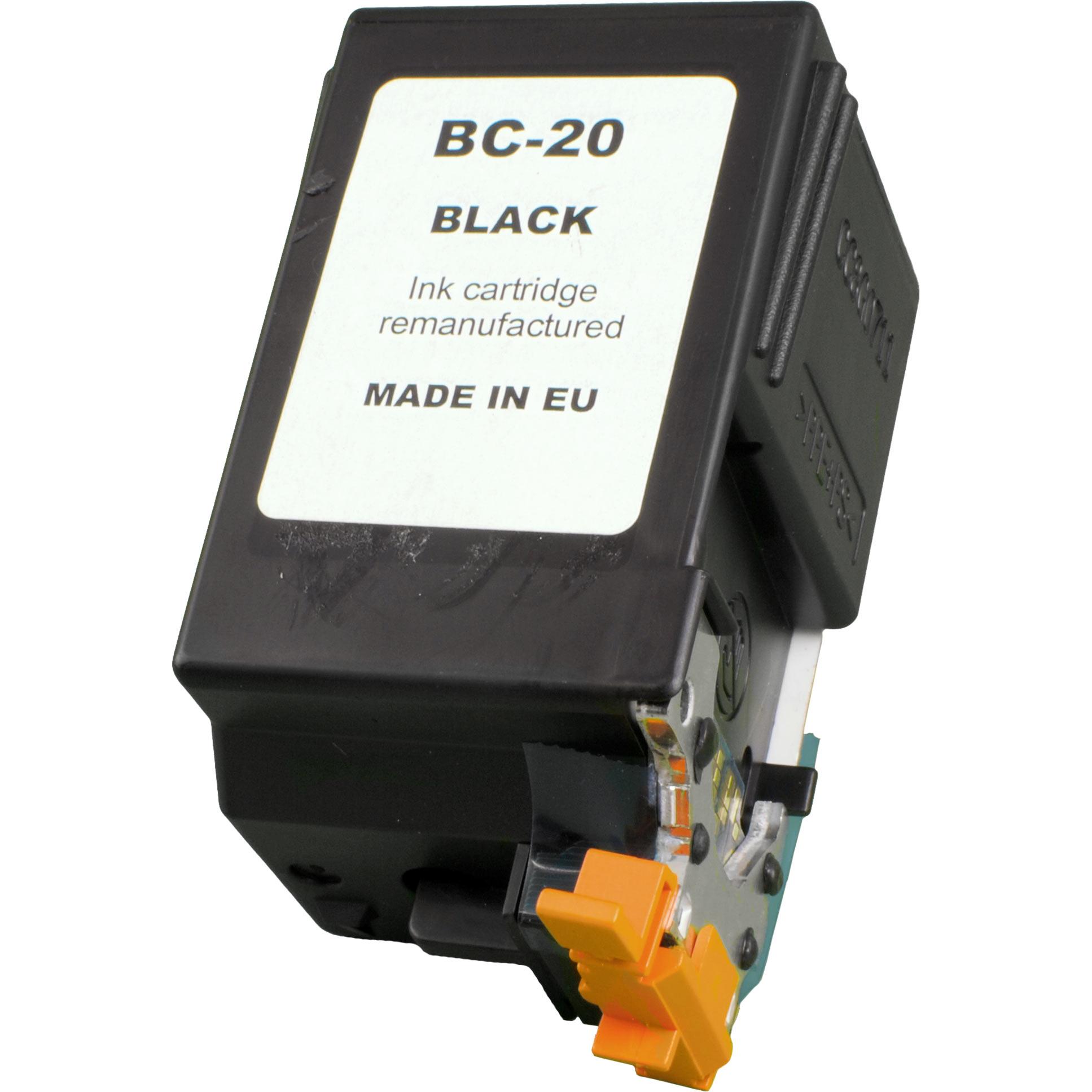 Ampertec, Druckerpatrone, Tinte ersetzt Canon 0895A002 BC-20 schwarz (BK)