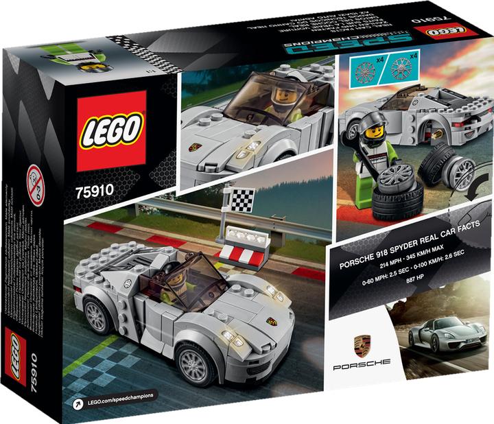 Immagine prodotto LEGO Campioni di velocità Porsche 918 Spyder (75910, LEGO Speed Champions)