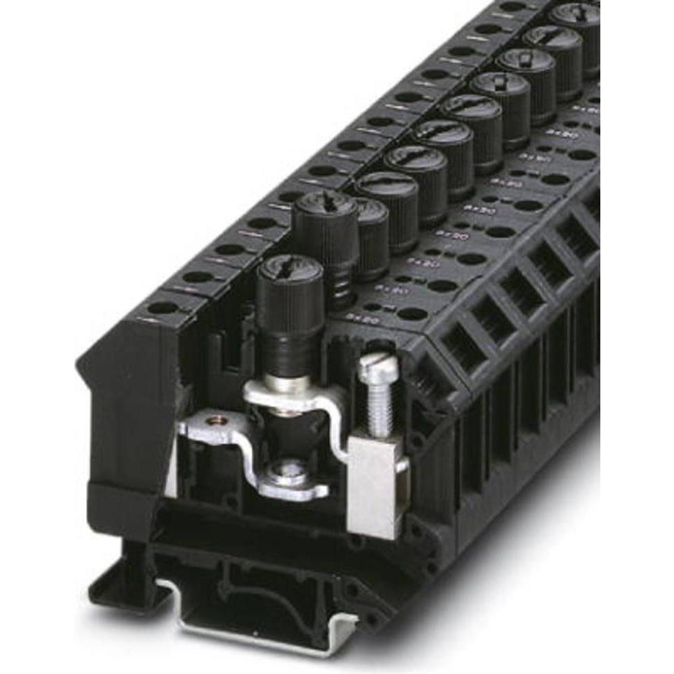 Phoenix Contact Terminale fusibile UK 10-DREHSI (6,3X32) Nero 50 pz., Cavo + Spina elettrica, Nero