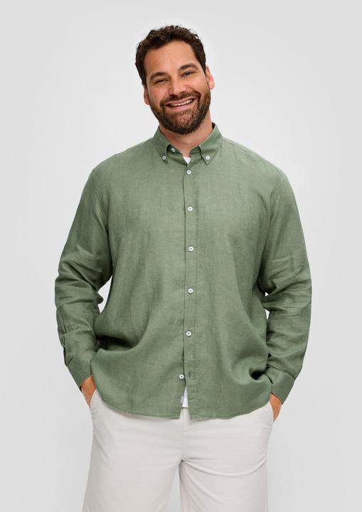 Immagine prodotto s.Oliver Hemd Leinenhemd mit Button-Down-Kragen (4XL)