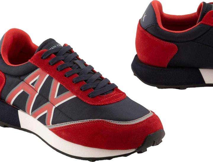 Actual product image Armani Exchange Mens Leather Trainers (45.5)