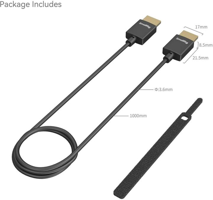 Actual product image SmallRig HDMI (Typ A) — HDMI (Typ A) (1 m, HDMI, 2.0)